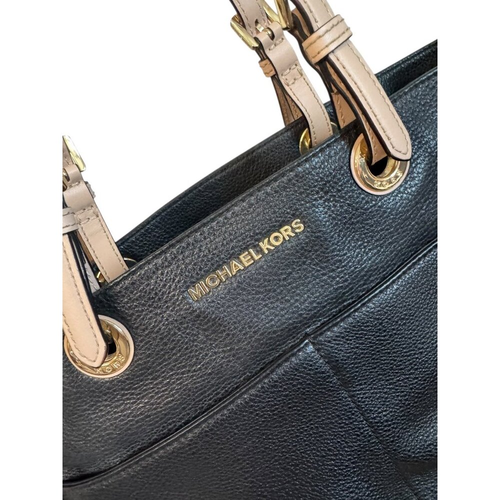 Michael Kors Bedford Soft Leather Shoulder Tote Bag - Picture 4 of 12